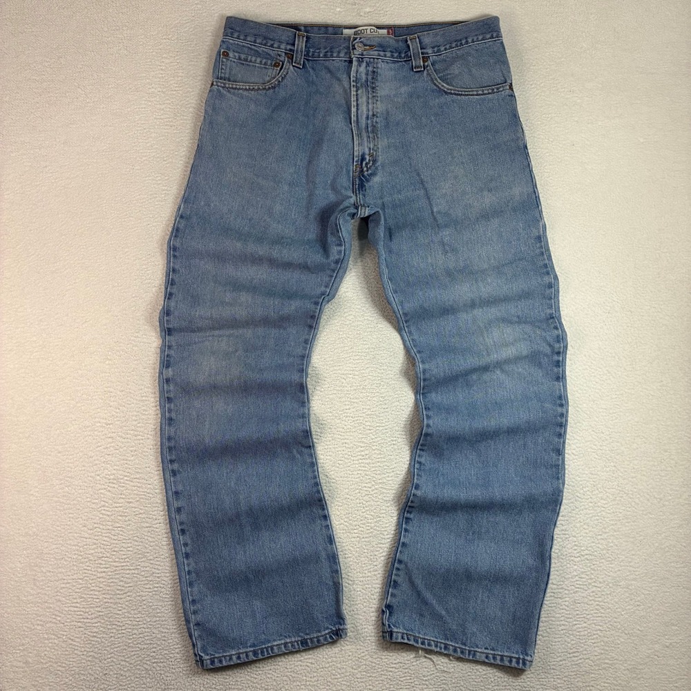 Y2K Levis 517 Bootcut Jeans Men 36x32 Blue Faded Denim Western Cowboy Casual